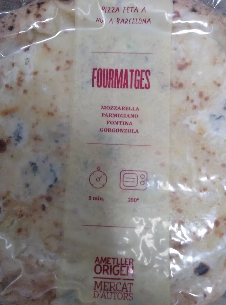Pizza formatges