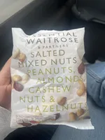 Salted Mixed Nuts, Peanuts, Almonds, Cashew Nuts & Hazelnuts