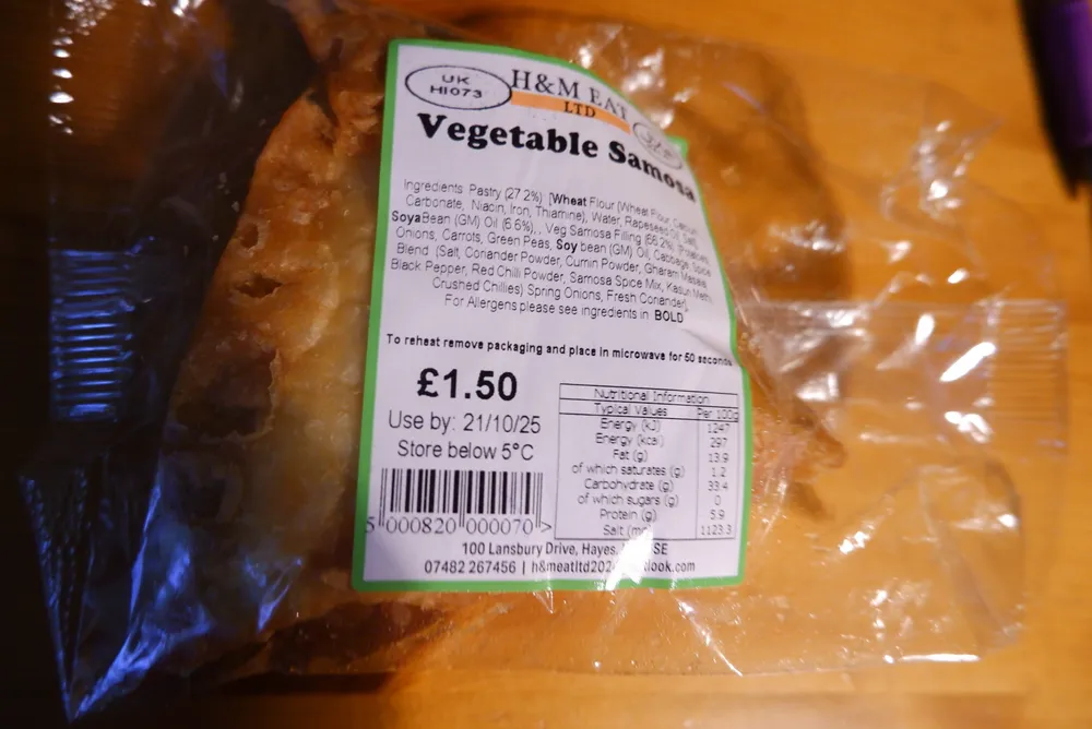 H&M Eat Ltd - Vegetable Samosa