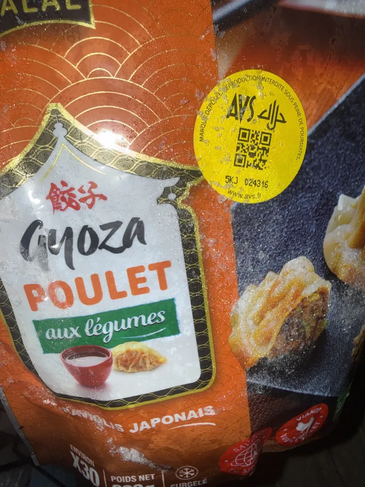 Gyoza poulet aux légumes