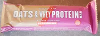 Oats & whey flapjack raspberry flavoured