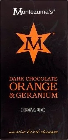 Montezuma's Organic Dark Chocolate Orange & Geranium