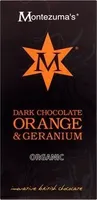 Montezuma's Organic Dark Chocolate Orange & Geranium