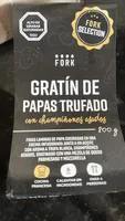 Gratín de papas trufado con champiñones asados