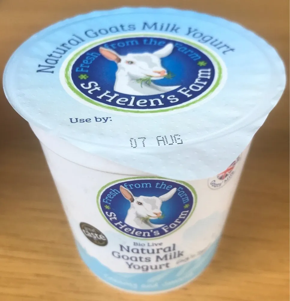 Natural goats milk yogurt