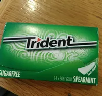 Trident Gum (sugarfree, Xtra Care, Spearmint, 14 Pieces)