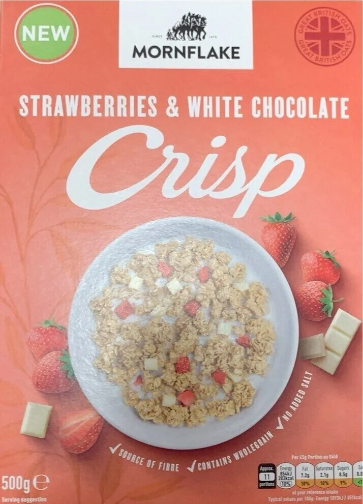 Strawberries & white chocolate crisp