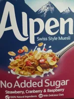 Swiss style muesli strawberry, cranberry and raspberry