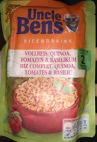 Riz complet quinoa tomates et basilic