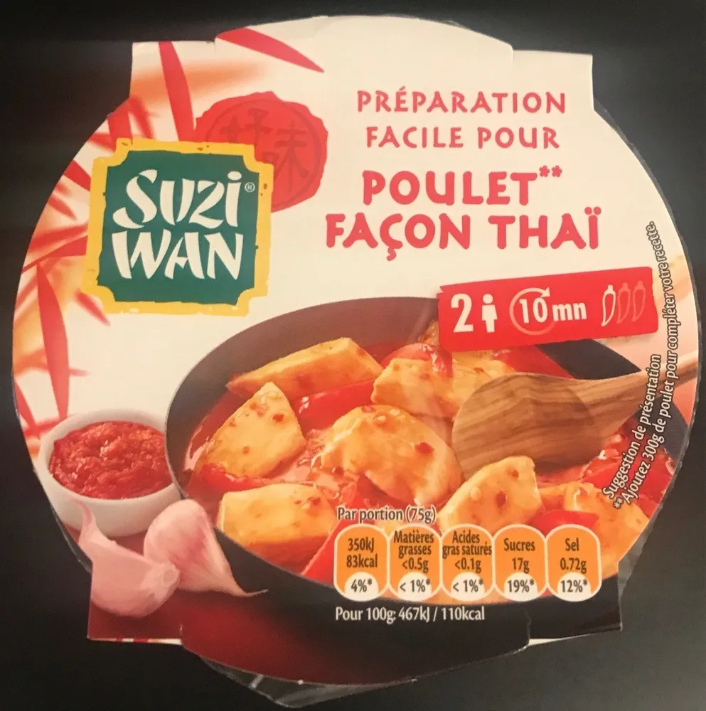 Préparation facile pour Poulet façon thai