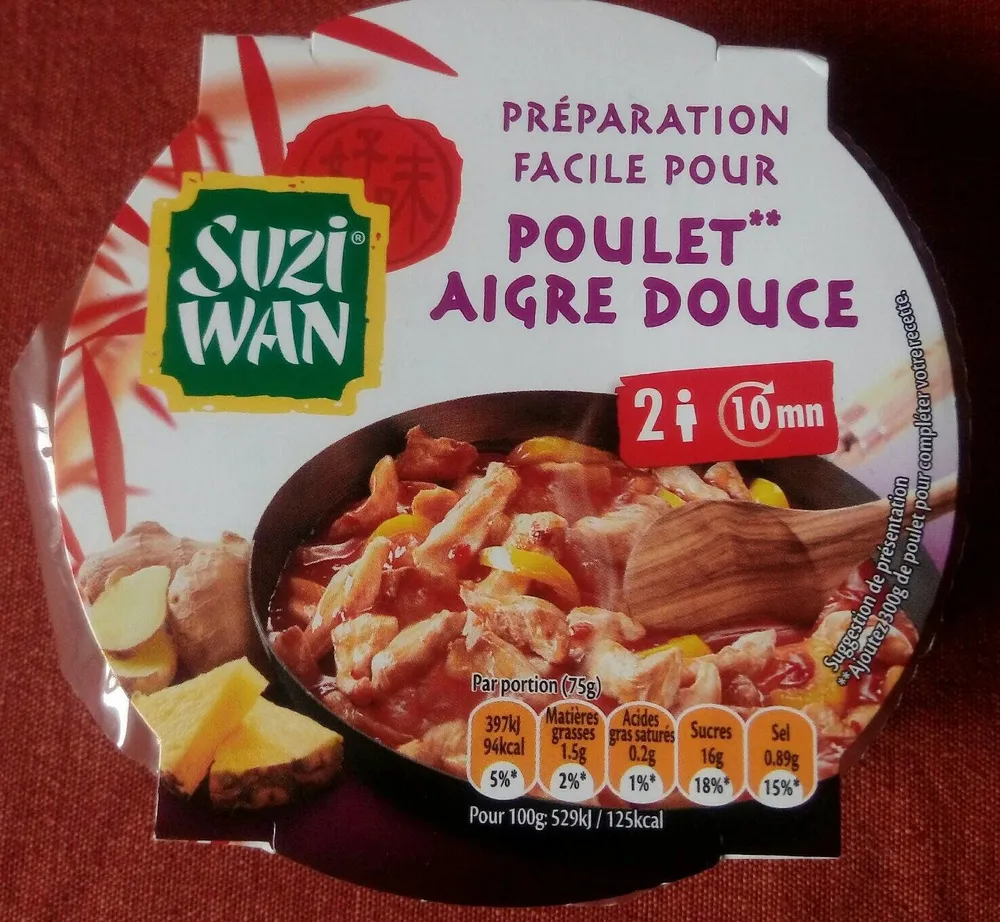 Préparation facile pour poulet aigre douce