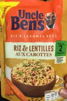 Riz et lentilles aux carottes