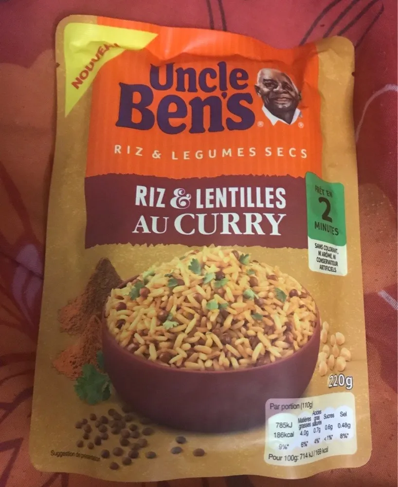 Riz & Lentilles au Curry