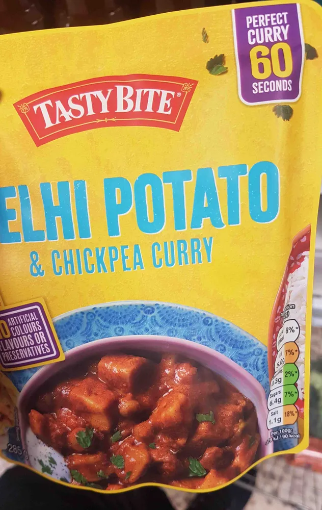 Tasty Bite Delhi Potato & Chickpea Curry
