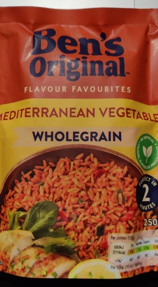 Mediterranean vegetable wholegrain Rice