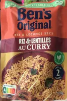 Riz et lentilles au curry