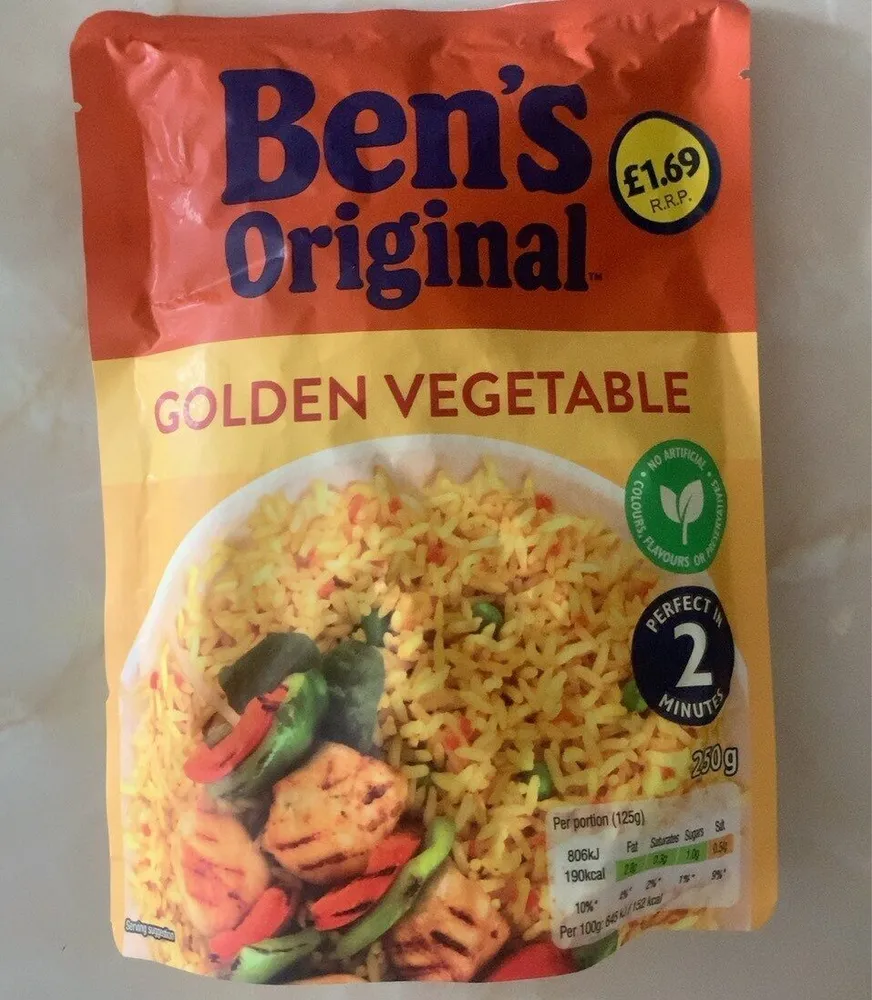 Golden vegetable rice