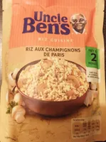 Riz cuisiné aux champignons de Paris