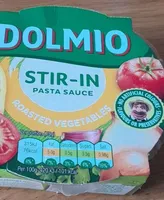 HROUGH DOLM!O Stir in PASTA SAUCE ROASTED VEGETABL