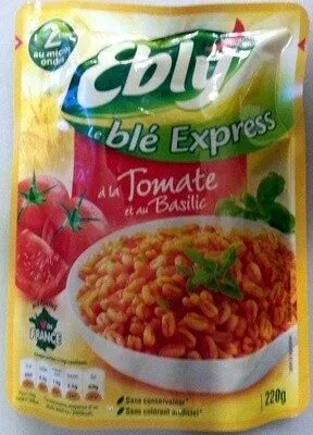 Blé express à la tomate et au basilic