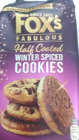 Half Coated Winter Spiced Cookies