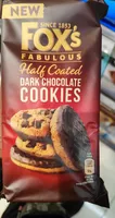Half Coated DarkChocolate Cookies