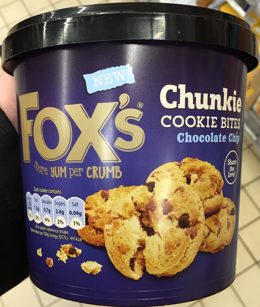 Chunkie Cookie Bites Chocolate Chip