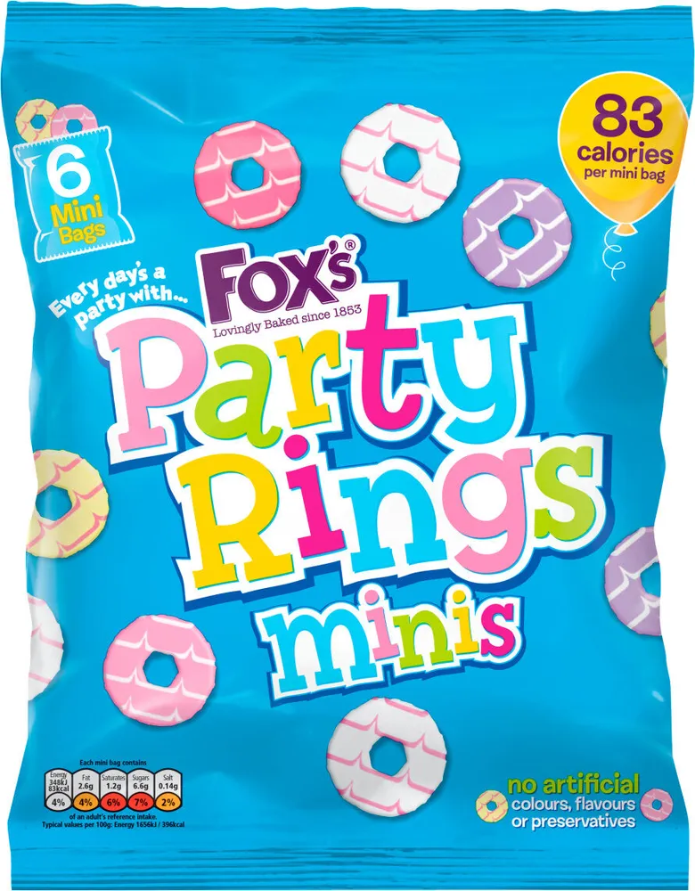 Party Rings Minis 6 x