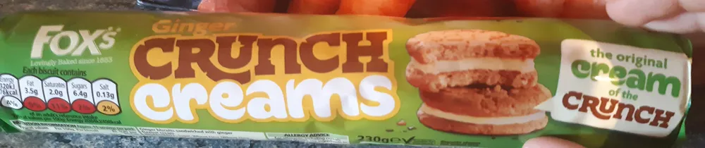 Fox's Ginger Crunch Cream 230 GRS