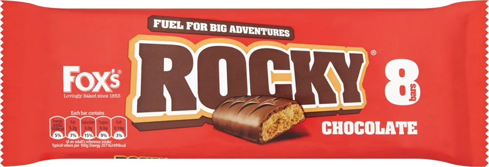 Foxes Rugged Chocolate Rocky 8pk