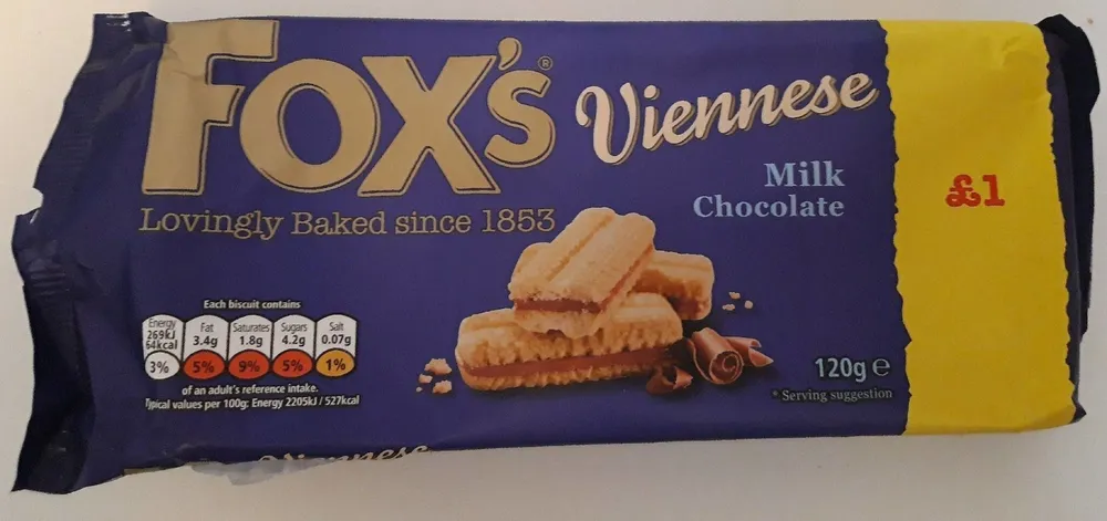 Fox's Viennese milk chocolate