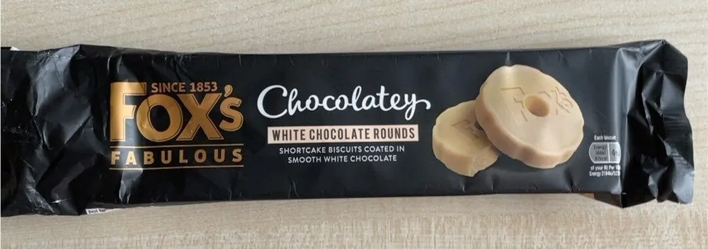 White chocolate rounds