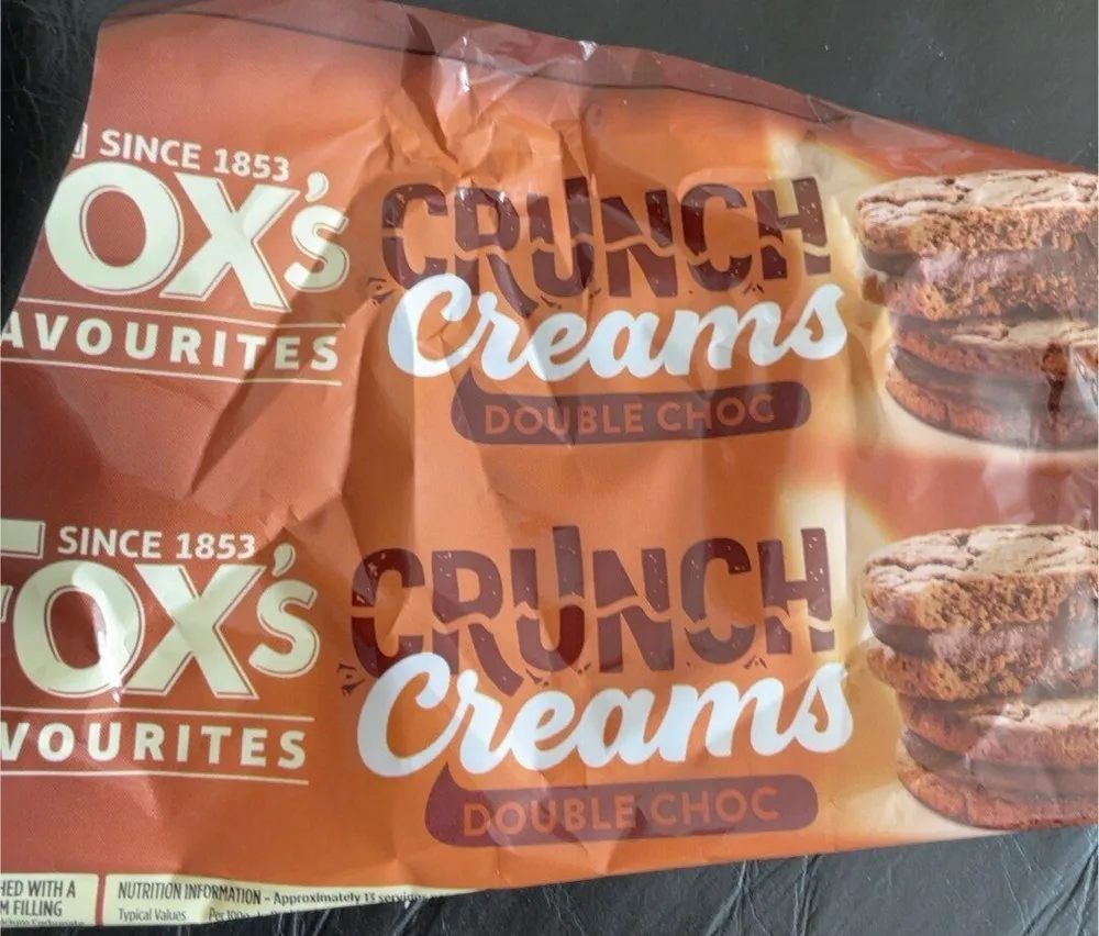 Double choc crunch creams