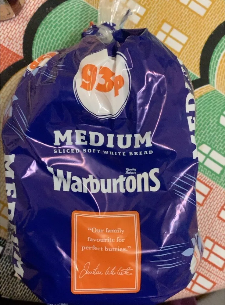 Sliced soft whote bread