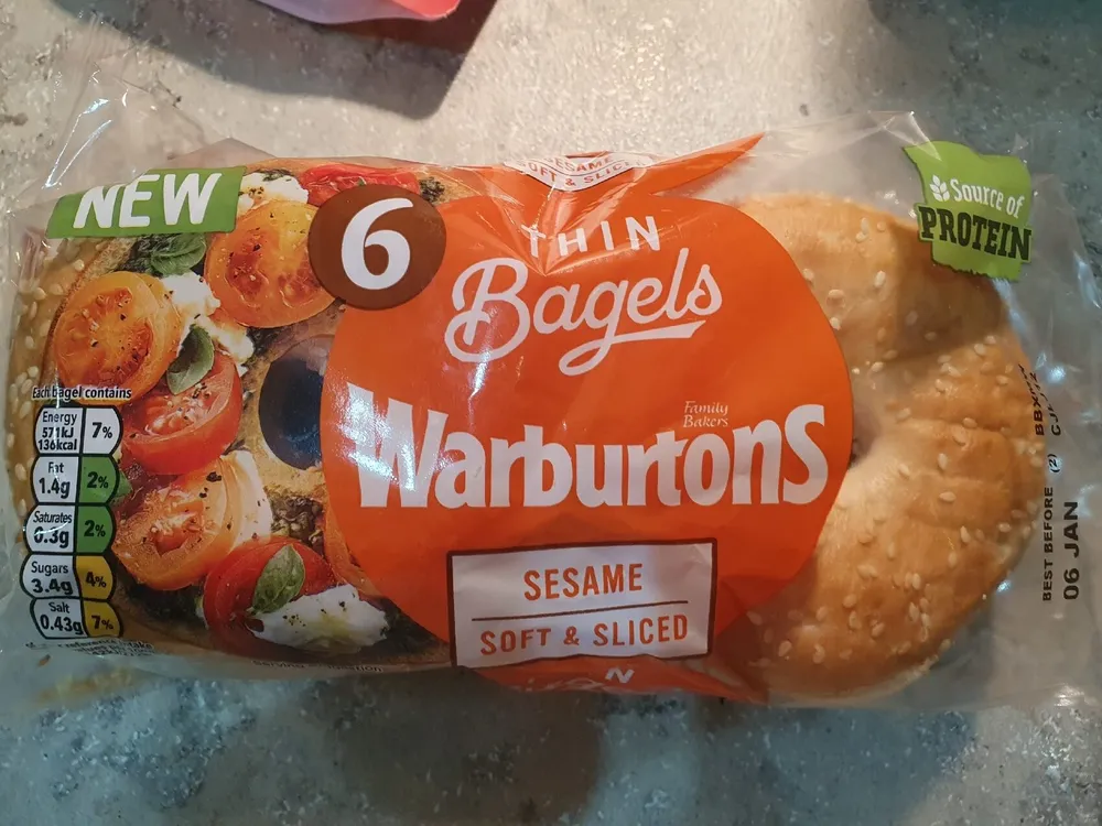 Thin Bagels Sesame Soft & Sliced