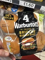 4 Brioche Burger Buns