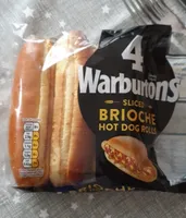 Sliced Brioche Hot Dog Rolls