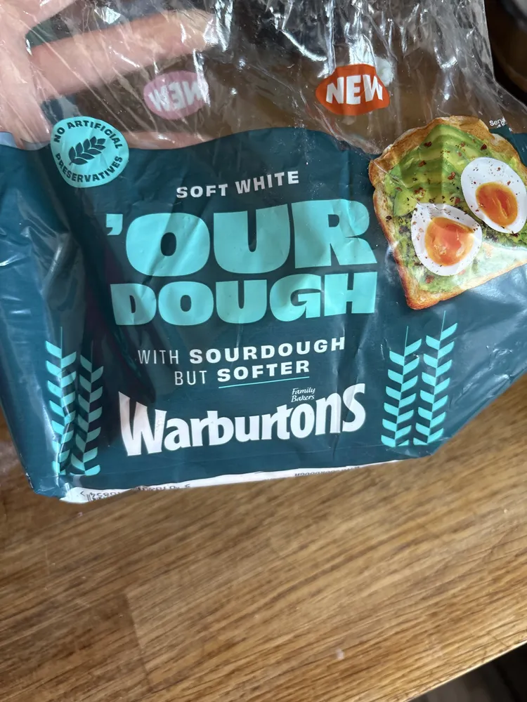 Soft White 'Our Dough' Warburtons Bread