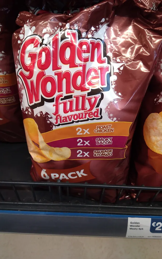 Golden Wonder Meaty 6pk