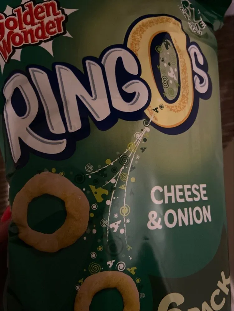 C PER Golden Wonder RINGOS 62 CALORIES PER PACK CH