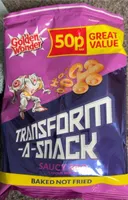 SAUCY BBQ Flavour Corn & Potato Snacks with Sugar & Sweetener