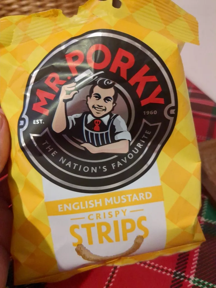 English Mustard Flavour Pork Rind