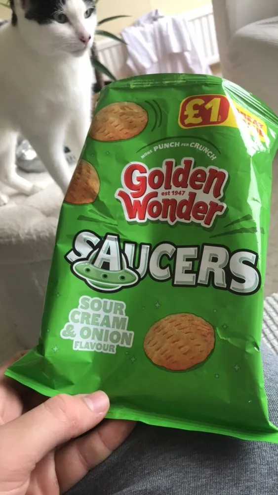 Golden Wonder Saucers Sour Cream & Onion Flavour