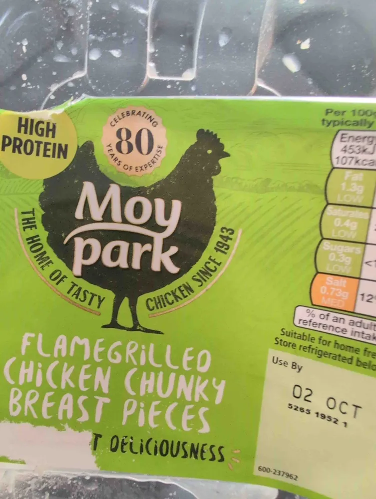 Flamegrilled Chicken Chunky Breast Pieces