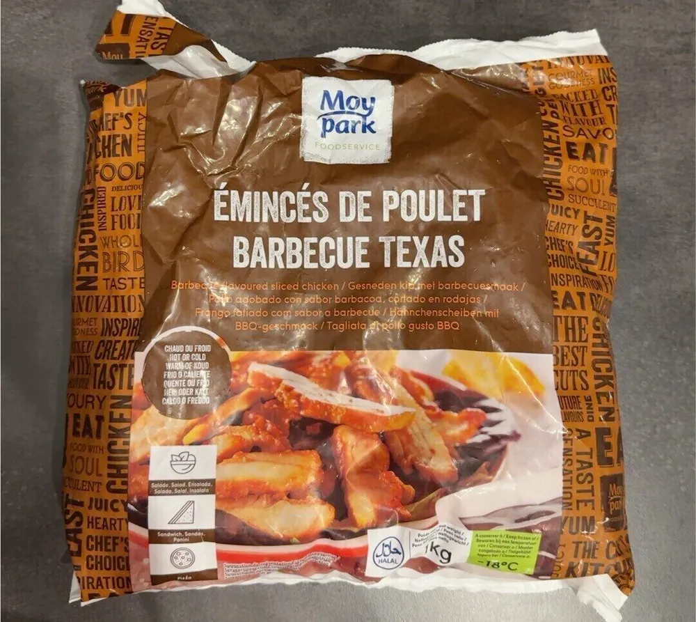 Émincés de poulet barbecue texas