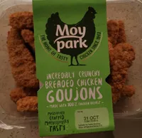 Breaded chicken goujons