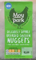 Deliciously dippable breaded chicken nuggets