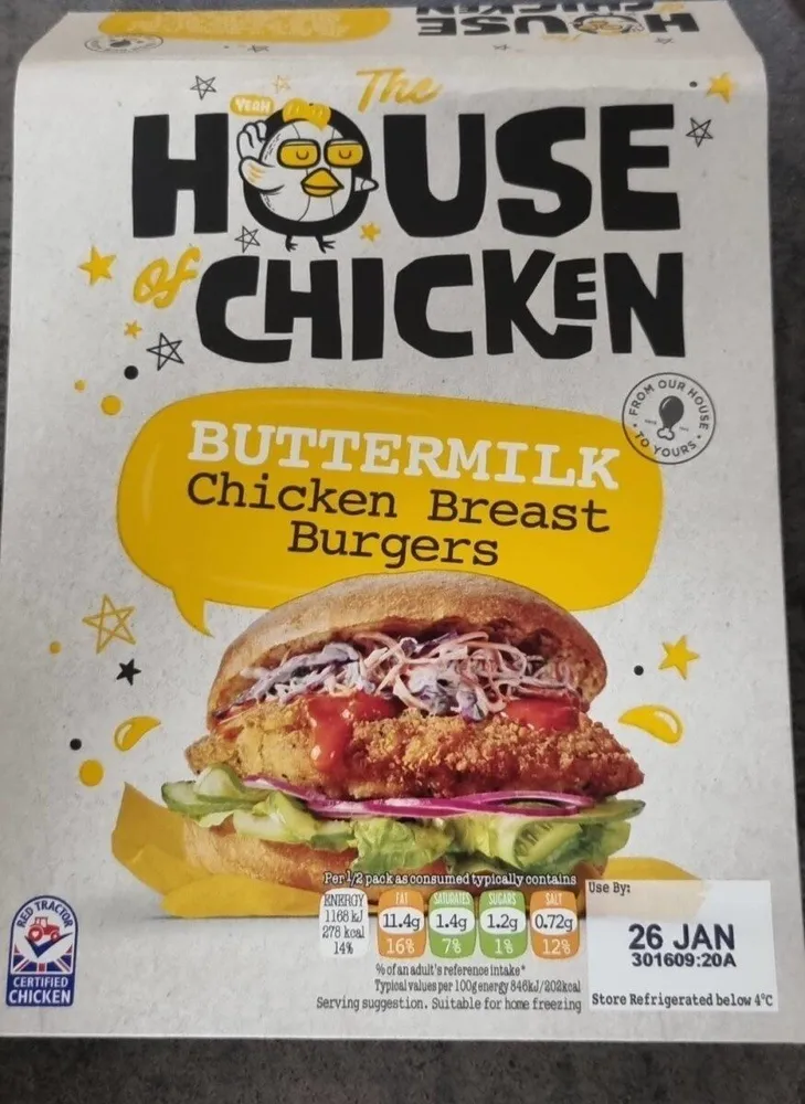 Buttermilk Chicken Breast Burgers