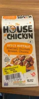 Spicy buffalo pretzel chicken breast chunks