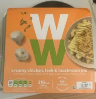 Creamy chicken, leek & mushroom pie